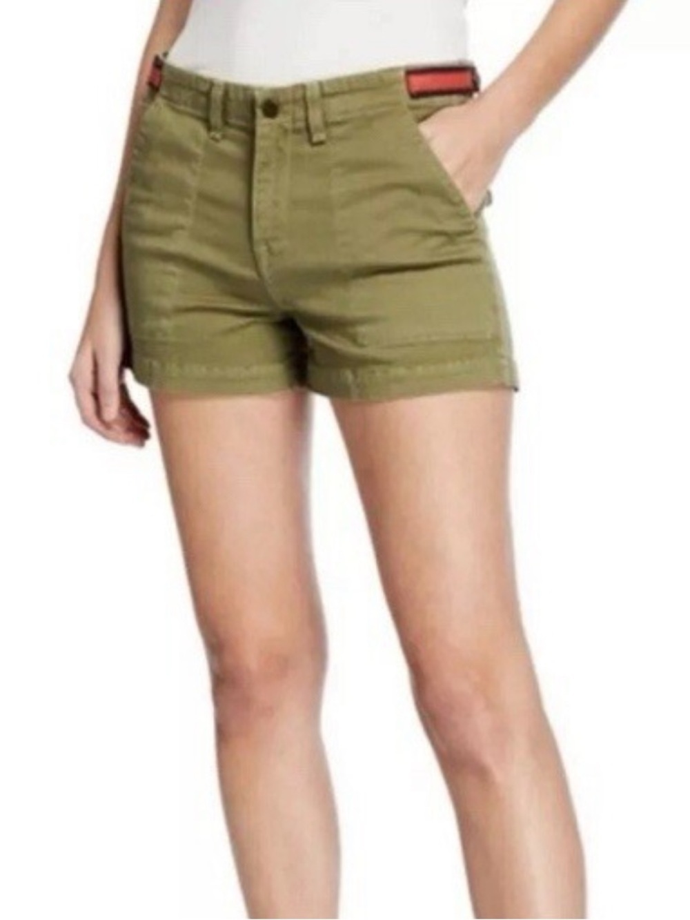 Veronica Beads Caine Olive Green Short
